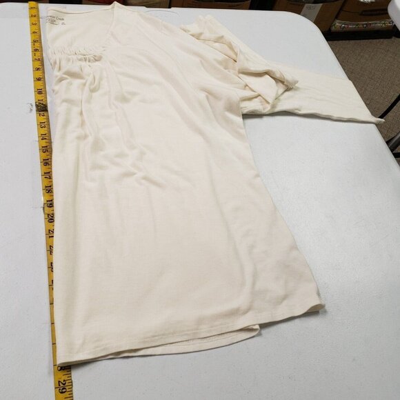 Coldwater Creek Womens Minimalist T Shirt Size 2X Ivory Clean Girl Essential - Picture 7 of 9